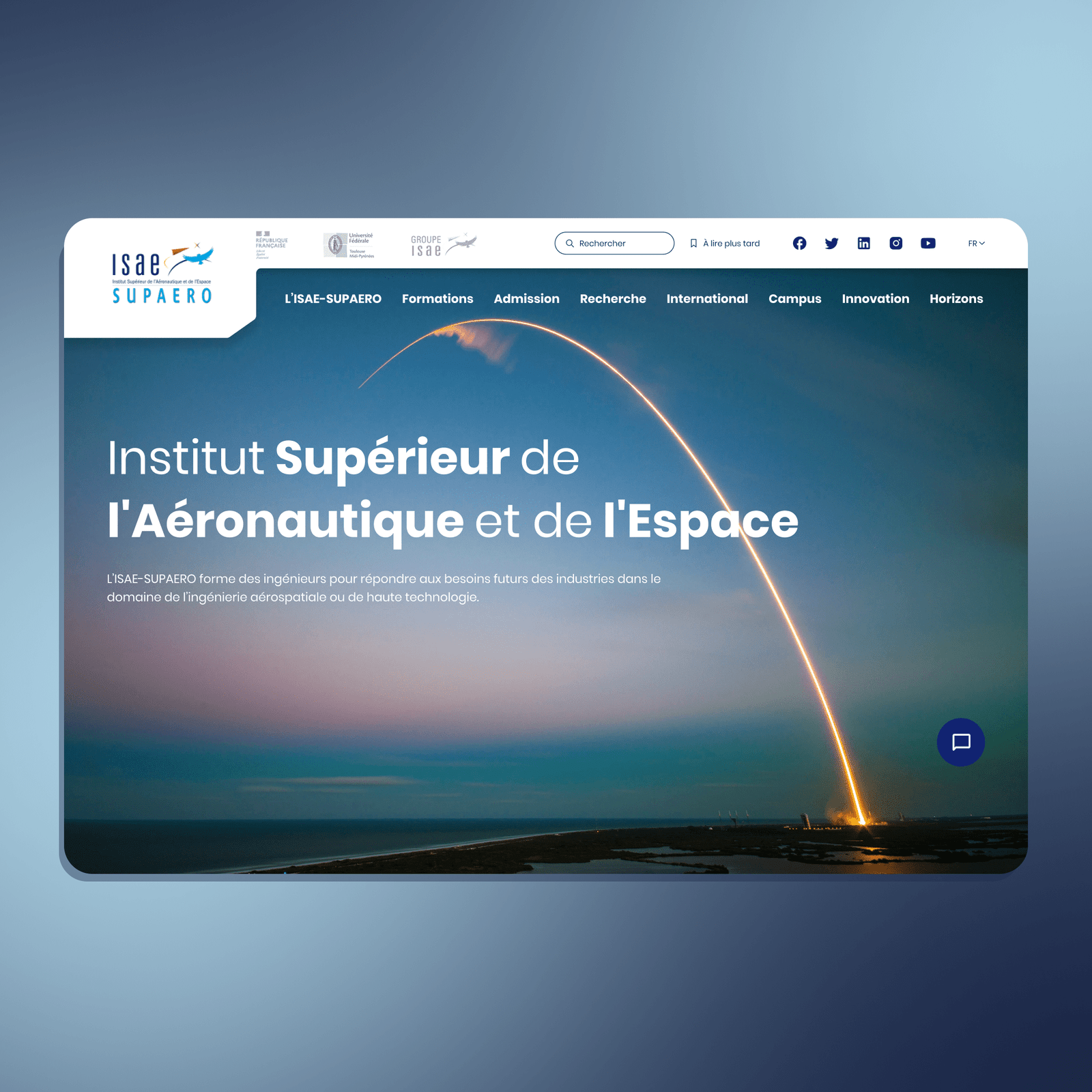 Studio Nanou, Studio de communication graphique - Isae Supaero - Refonte site web - UI Design - UX Design