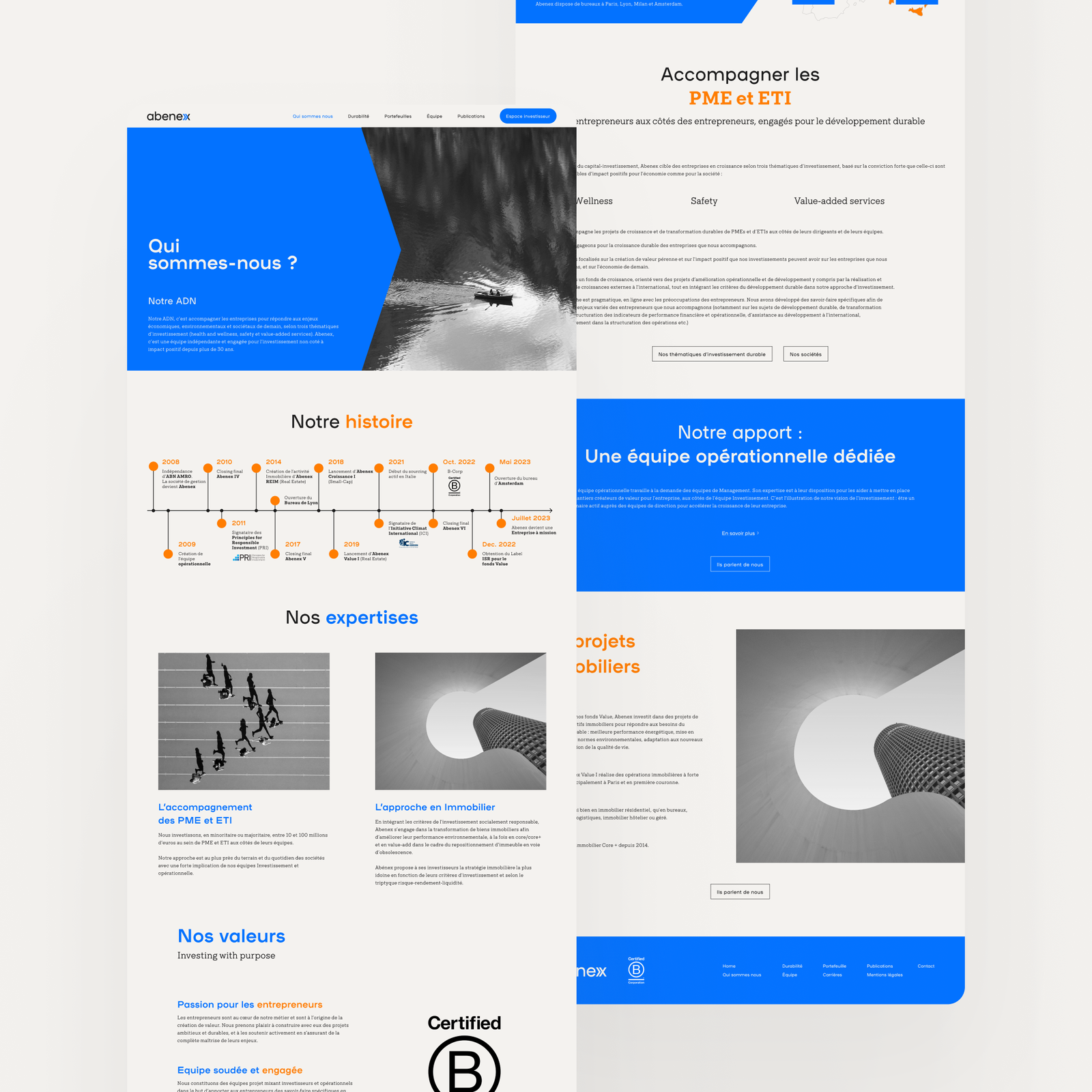 Studio Nanou, Studio de communication graphique - Abenex - Refonte site web - UI Design - UX Design